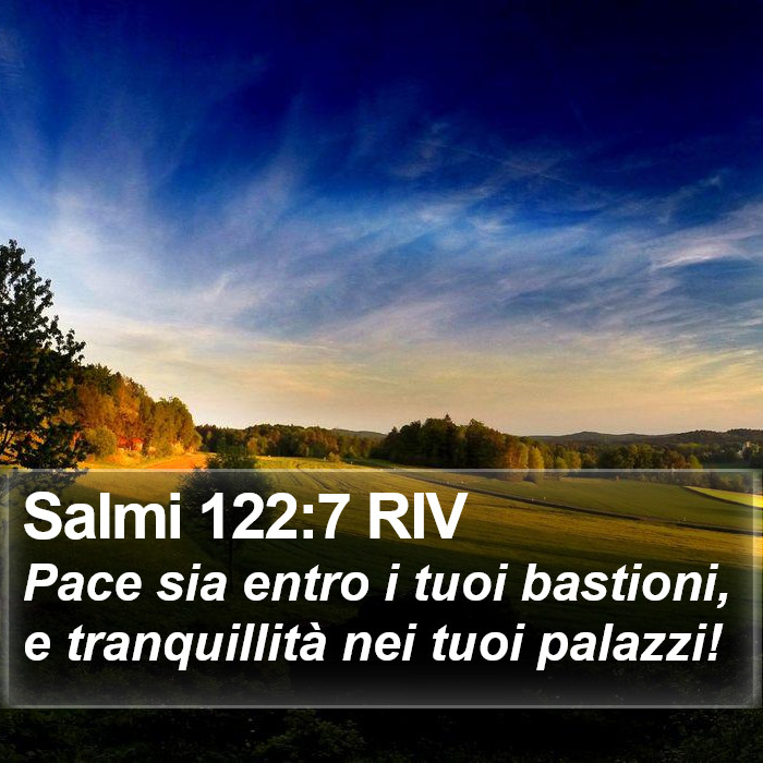 Salmi 122:7 RIV Bible Study