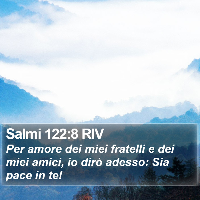 Salmi 122:8 RIV Bible Study