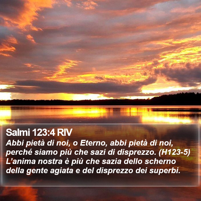 Salmi 123:4 RIV Bible Study