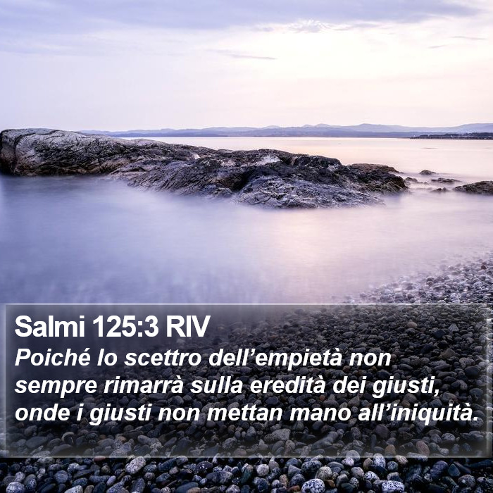 Salmi 125:3 RIV Bible Study