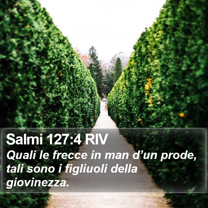 Salmi 127:4 RIV Bible Study