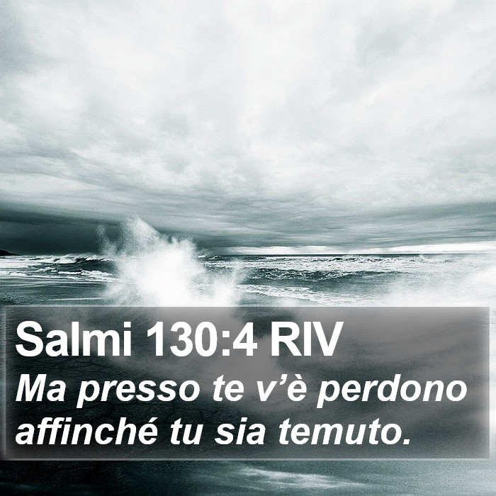 Salmi 130:4 RIV Bible Study
