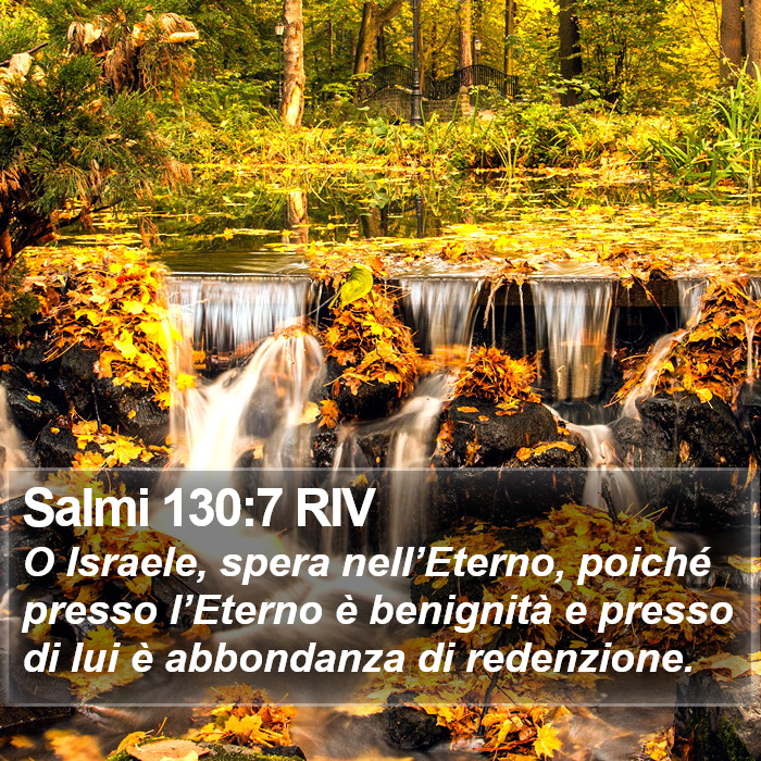 Salmi 130:7 RIV Bible Study