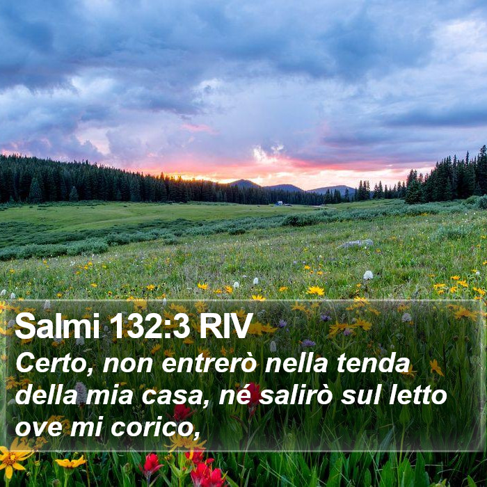 Salmi 132:3 RIV Bible Study