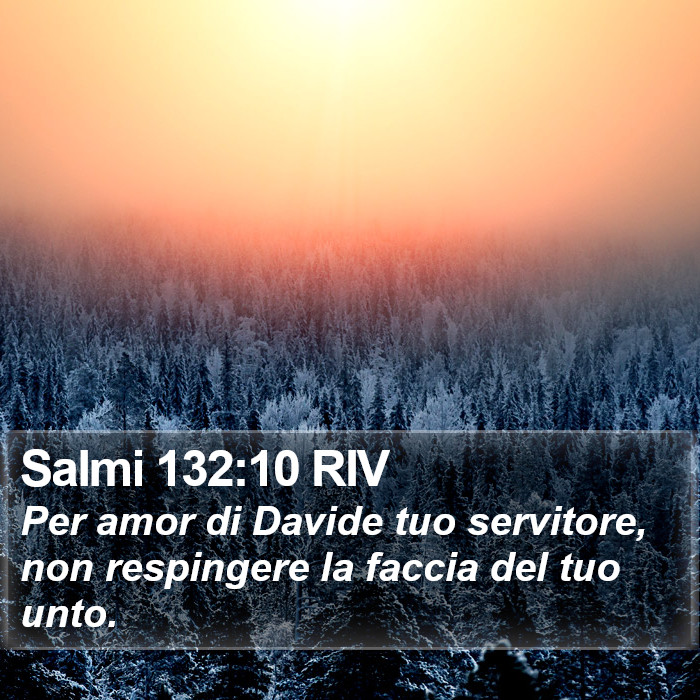 Salmi 132:10 RIV Bible Study