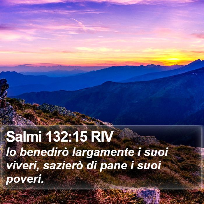 Salmi 132:15 RIV Bible Study