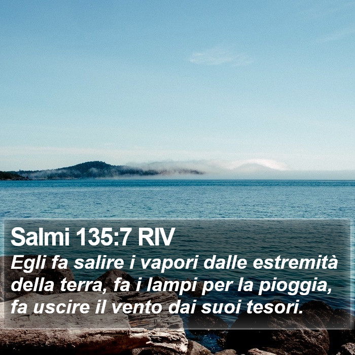 Salmi 135:7 RIV Bible Study