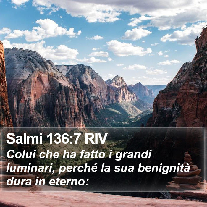 Salmi 136:7 RIV Bible Study