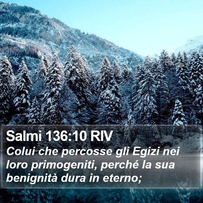 Salmi 136:10 RIV Bible Study