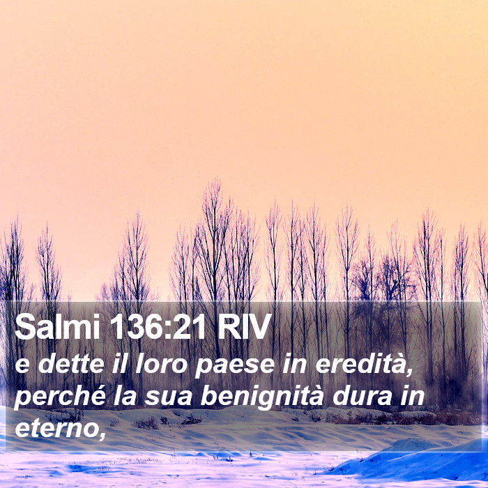 Salmi 136:21 RIV Bible Study