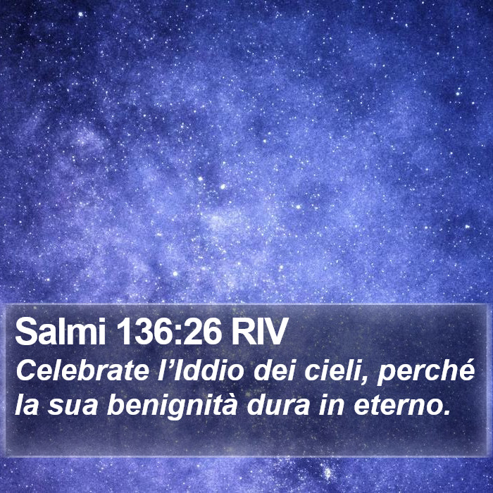 Salmi 136:26 RIV Bible Study