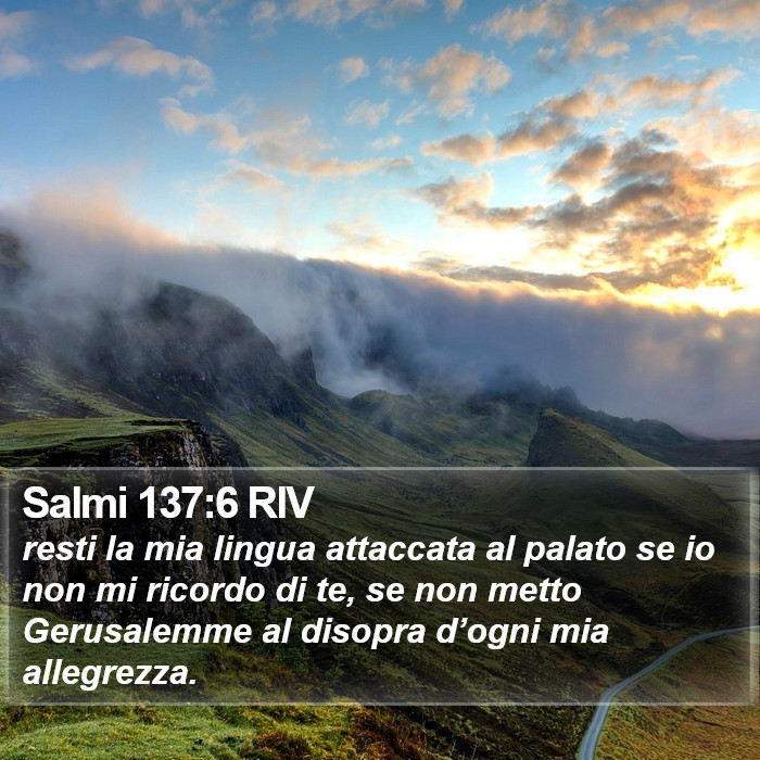 Salmi 137:6 RIV Bible Study