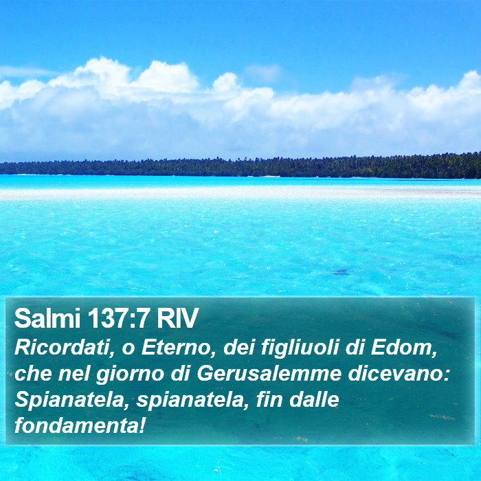 Salmi 137:7 RIV Bible Study