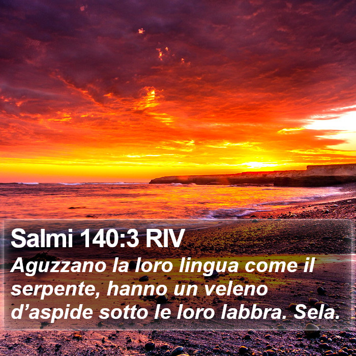 Salmi 140:3 RIV Bible Study