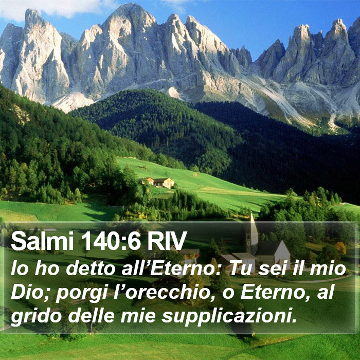 Salmi 140:6 RIV Bible Study