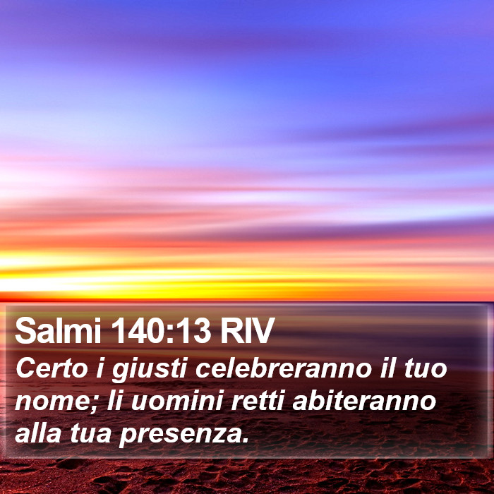 Salmi 140:13 RIV Bible Study