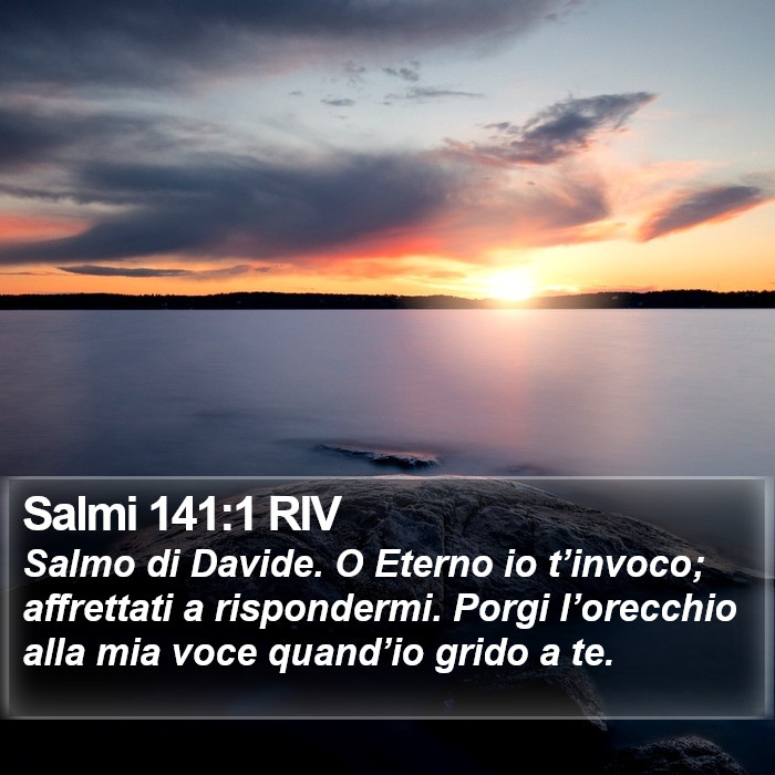 Salmi 141:1 RIV Bible Study