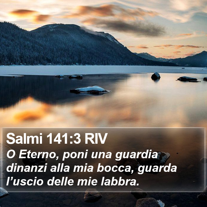 Salmi 141:3 RIV Bible Study