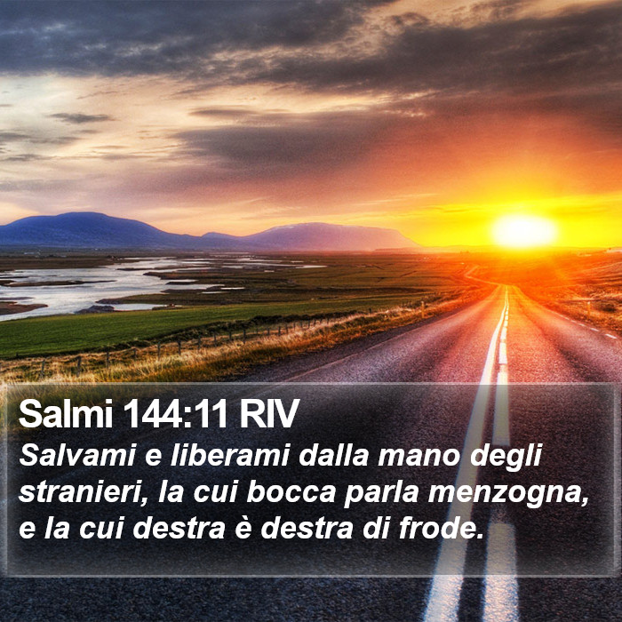 Salmi 144:11 RIV Bible Study