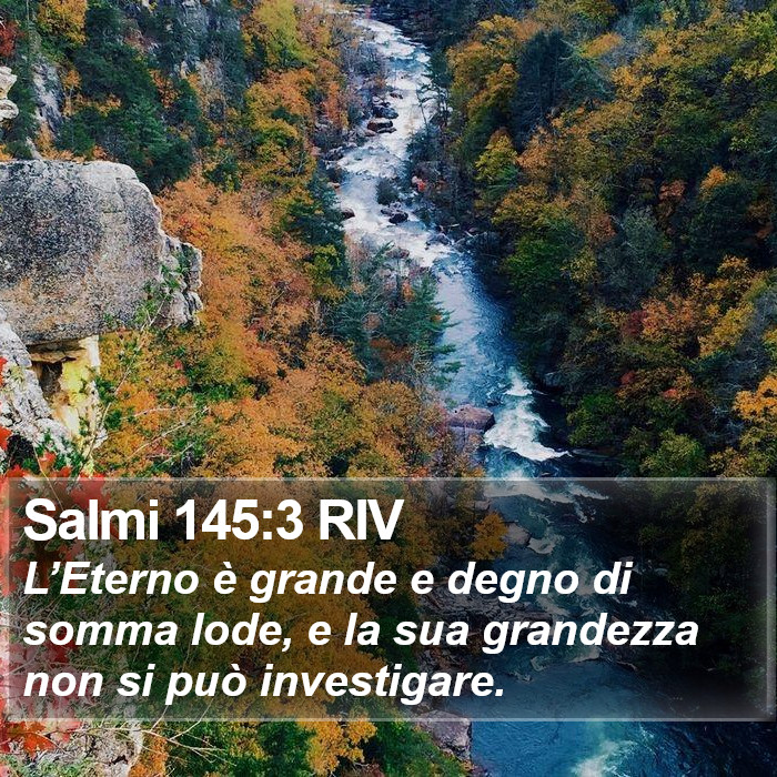 Salmi 145:3 RIV Bible Study