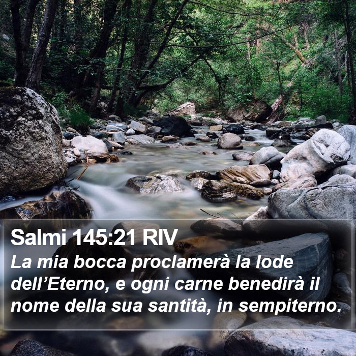 Salmi 145:21 RIV Bible Study