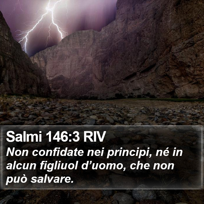 Salmi 146:3 RIV Bible Study