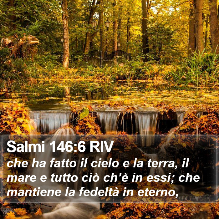 Salmi 146:6 RIV Bible Study