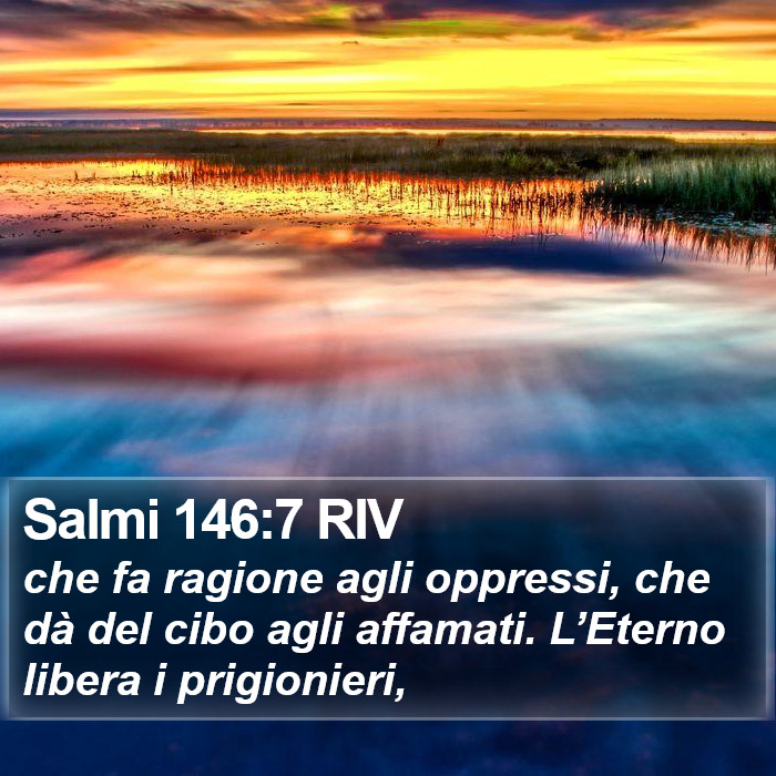 Salmi 146:7 RIV Bible Study