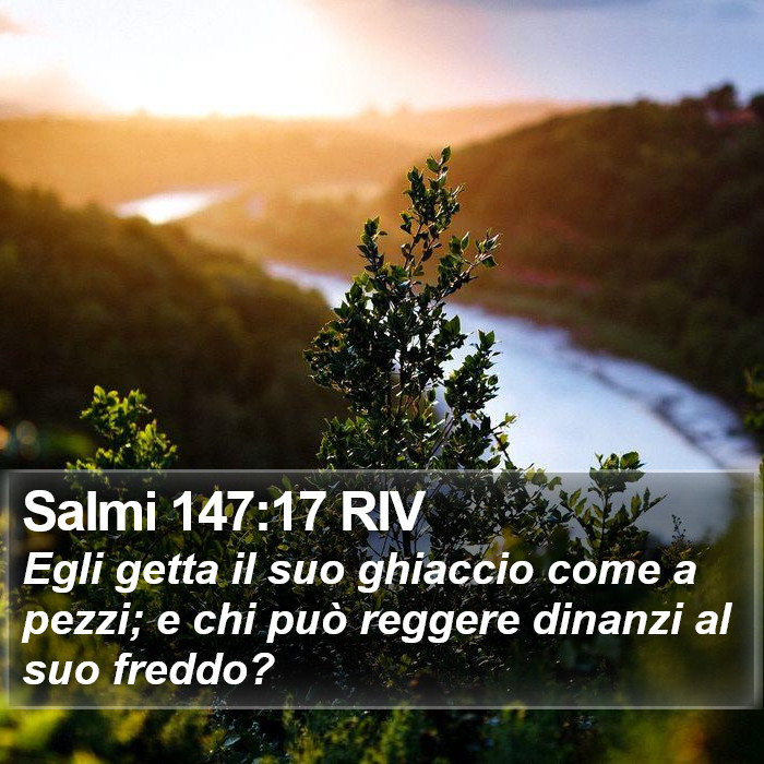 Salmi 147:17 RIV Bible Study