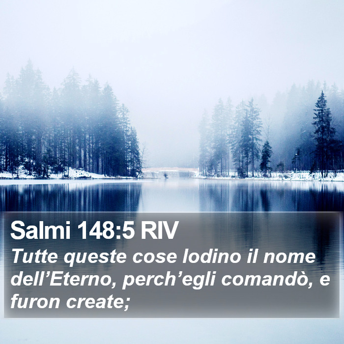 Salmi 148:5 RIV Bible Study