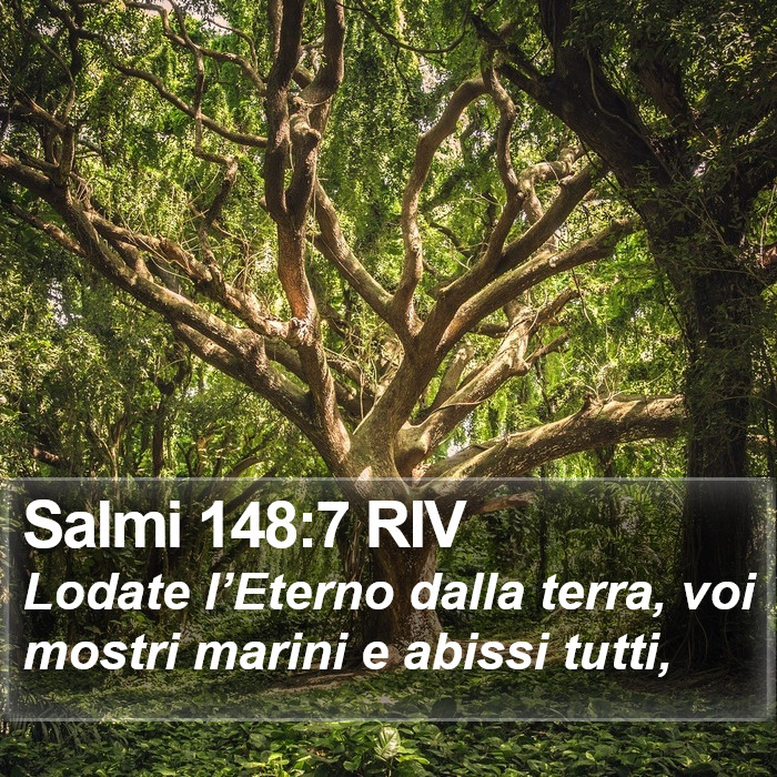 Salmi 148:7 RIV Bible Study