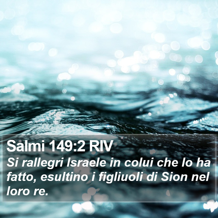 Salmi 149:2 RIV Bible Study