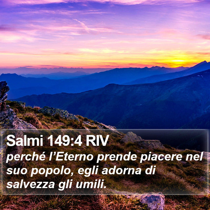 Salmi 149:4 RIV Bible Study