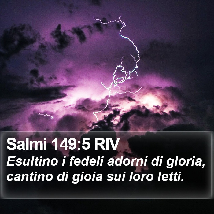 Salmi 149:5 RIV Bible Study