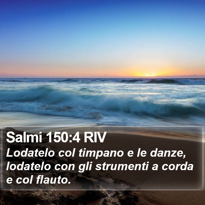 Salmi 150:4 RIV Bible Study