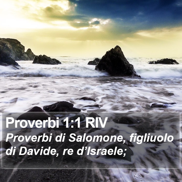 Proverbi 1:1 RIV Bible Study