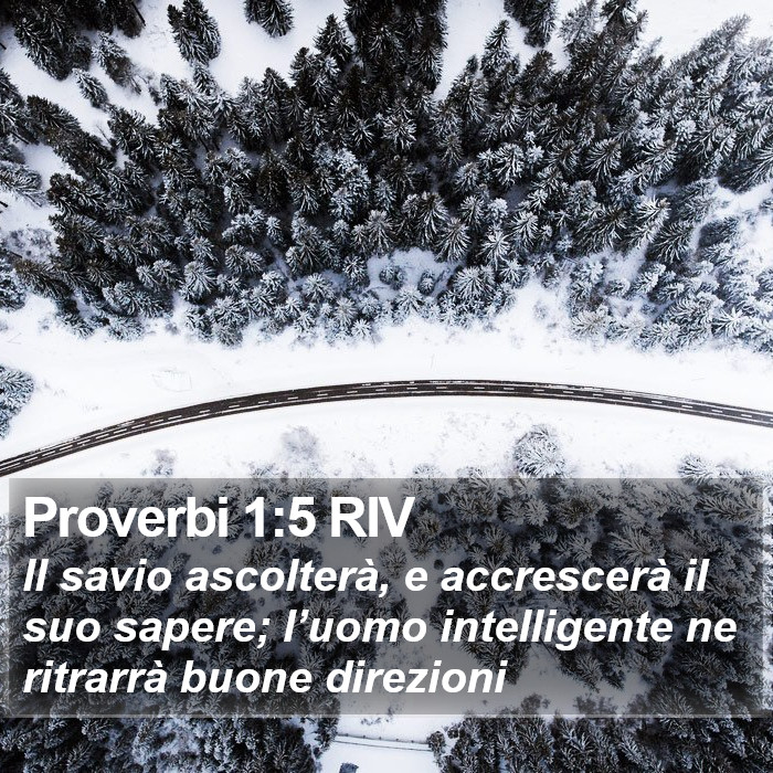 Proverbi 1:5 RIV Bible Study