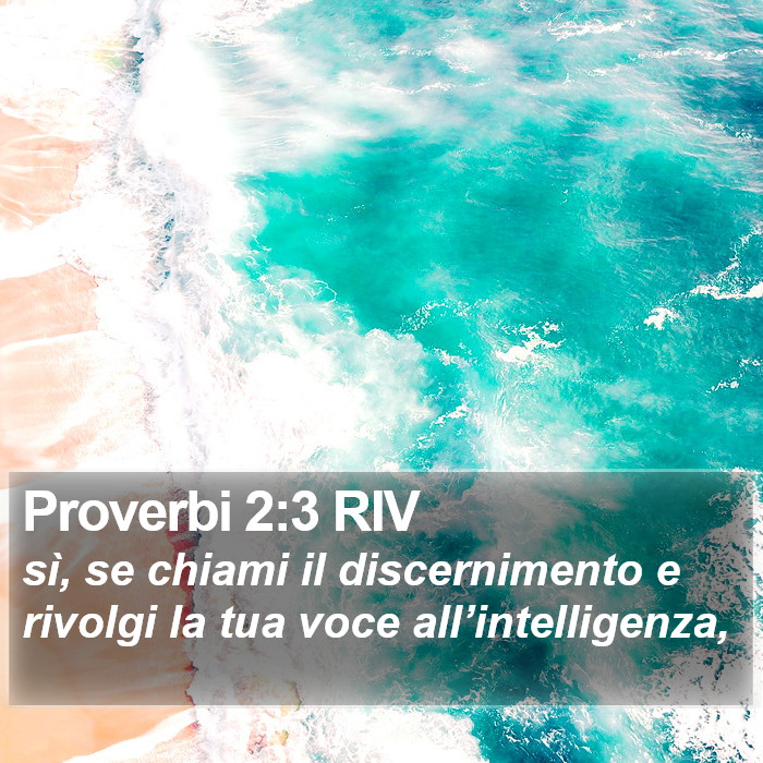 Proverbi 2:3 RIV Bible Study