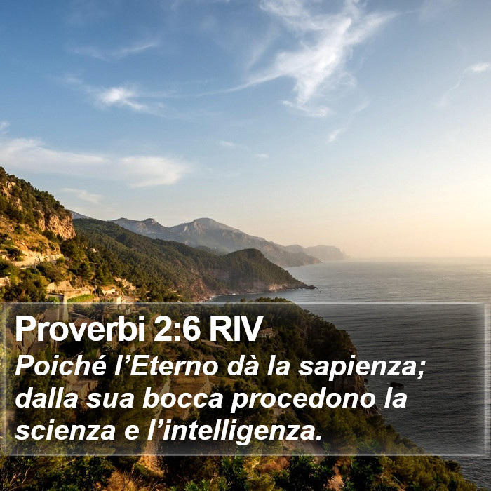 Proverbi 2:6 RIV Bible Study