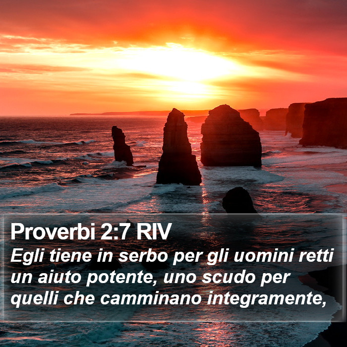 Proverbi 2:7 RIV Bible Study