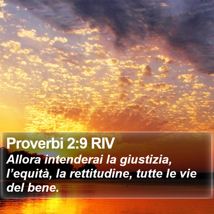 Proverbi 2:9 RIV Bible Study