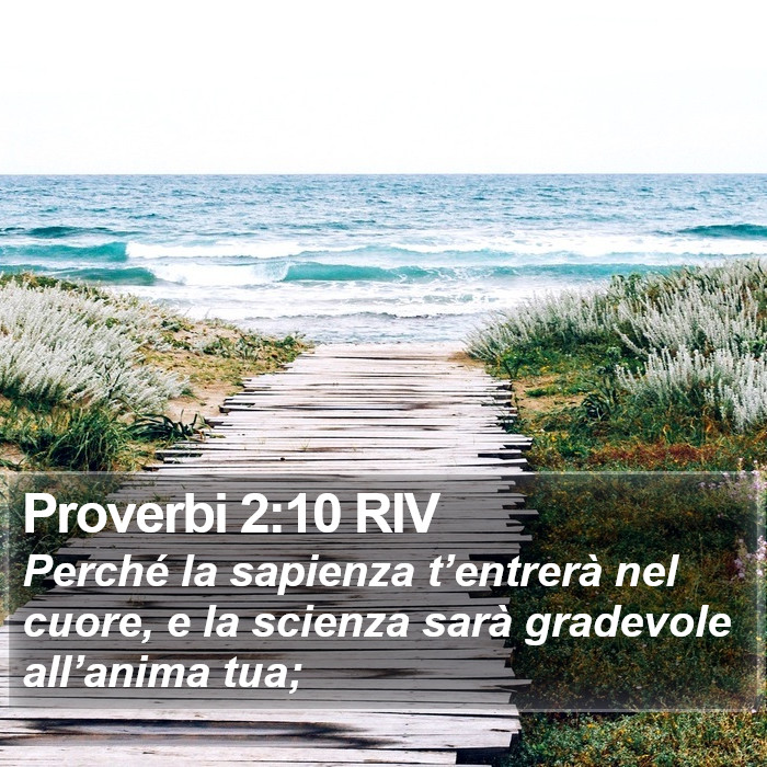 Proverbi 2:10 RIV Bible Study