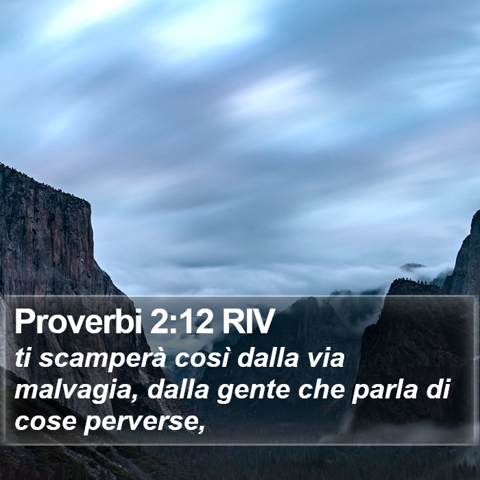 Proverbi 2:12 RIV Bible Study