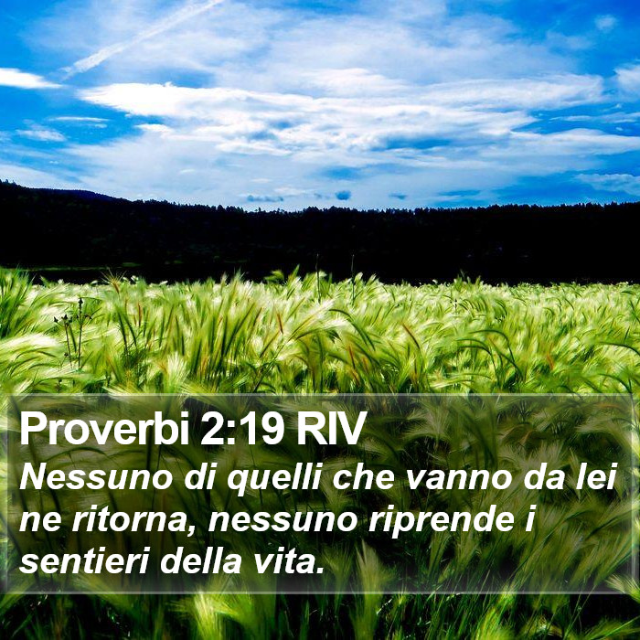 Proverbi 2:19 RIV Bible Study