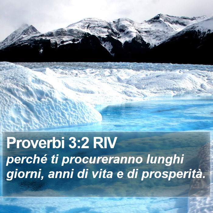 Proverbi 3:2 RIV Bible Study