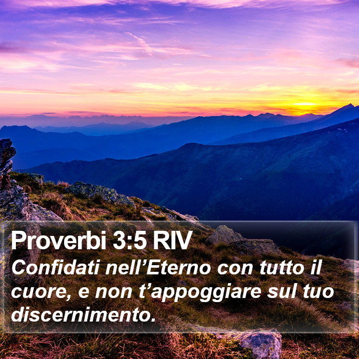 Proverbi 3:5 RIV Bible Study