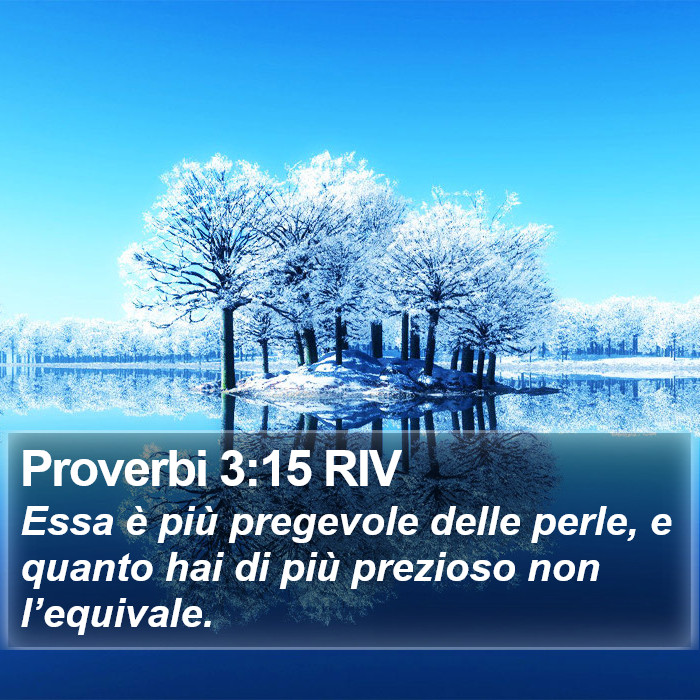 Proverbi 3:15 RIV Bible Study