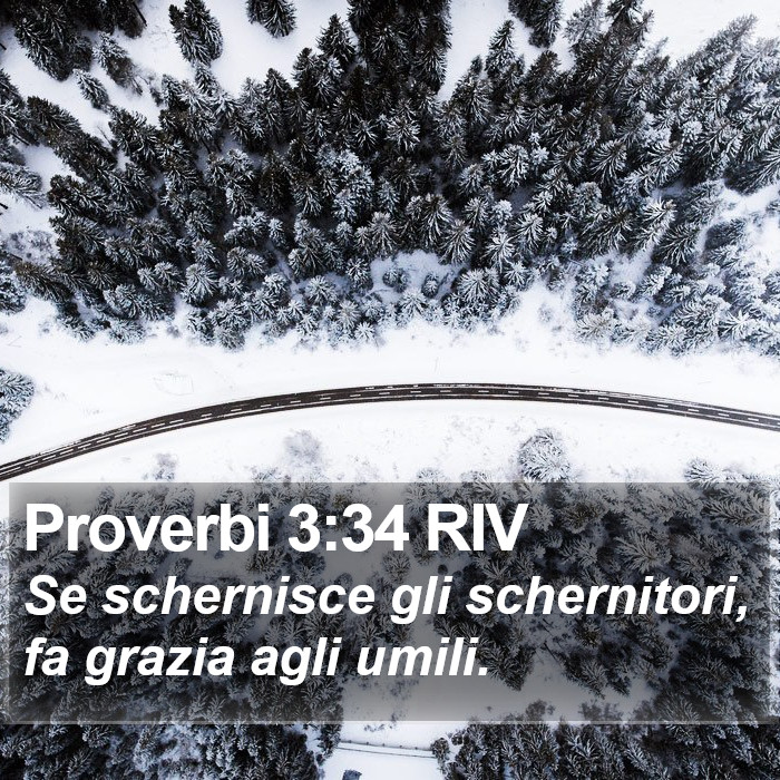 Proverbi 3:34 RIV Bible Study