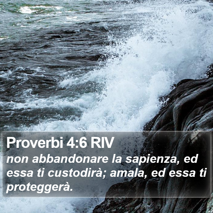 Proverbi 4:6 RIV Bible Study