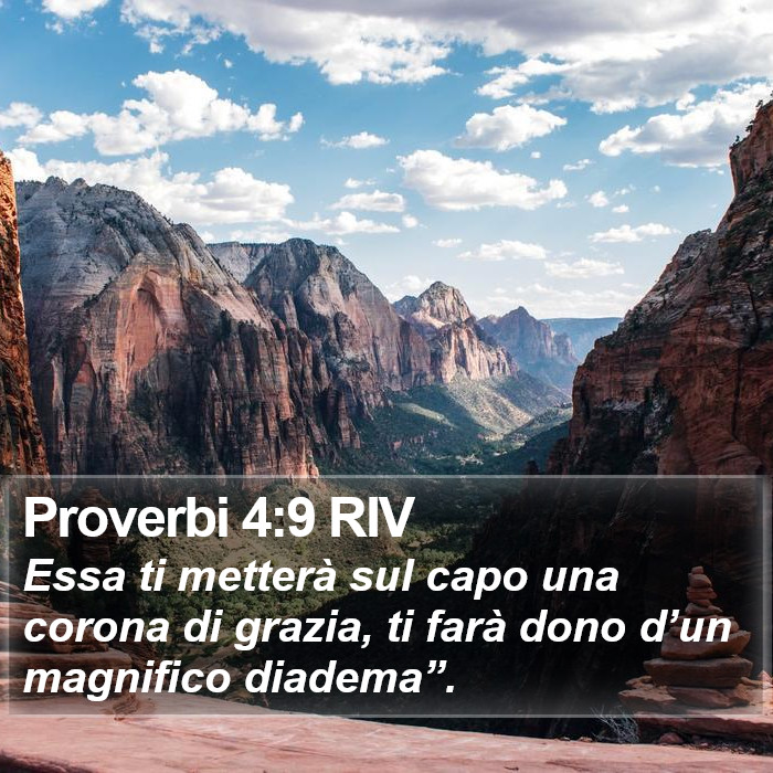 Proverbi 4:9 RIV Bible Study